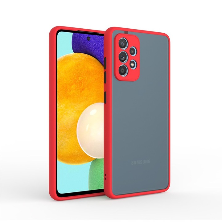 Cellect Xiaomi Redmi Note 11 4G műanyag tok, Piros/Fekete