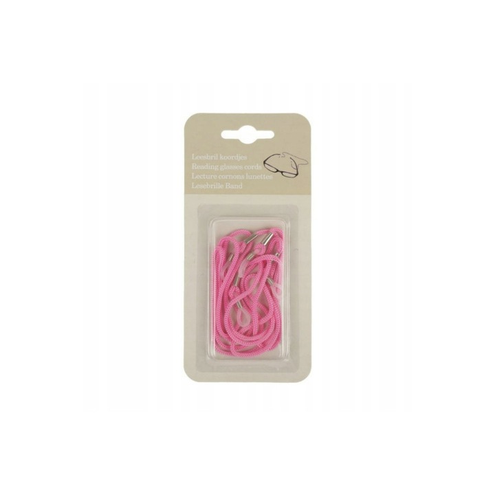 Комплект 2 х кабел за очила, Stylion, розов