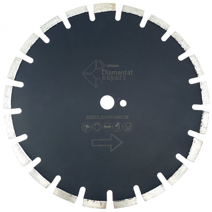 Disc pentru asfalt, caramida si abrazive 350mm Profesional Standard, DiamantatExpert