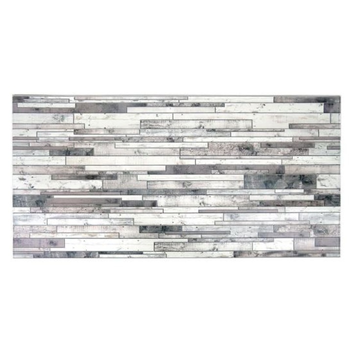 Artool dekoratív panel, PVC, 3D kő minta, világos és sötétszürke árnyalatok, 96x48.5 cm