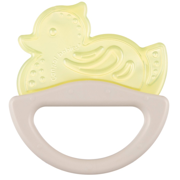 Csörgős játék fogzáshoz 0 hónap+ Canpol Babies 13/107GA, Sárga