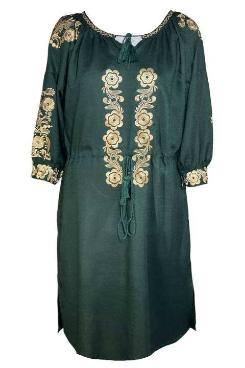 Дамска ежедневна рокля R11D,, Тъмнозелен
