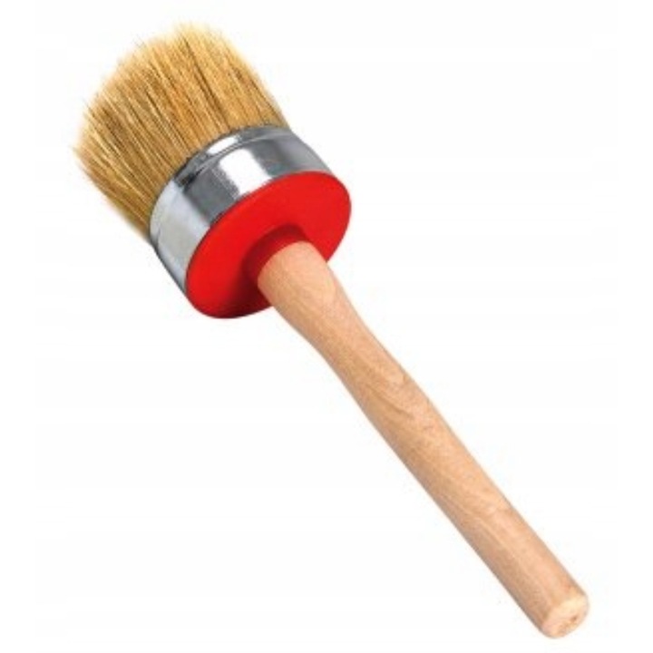 Pensula rotunda pentru vopsit/lacuit, Lemn, 35 mm, Multicolor