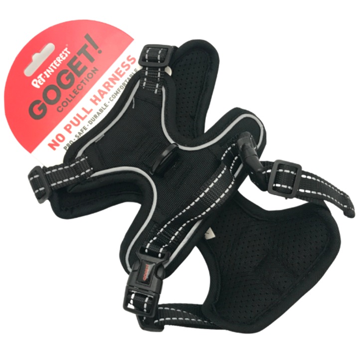 Pet Interest Pro No Pull Harness, fekete/szürke, L