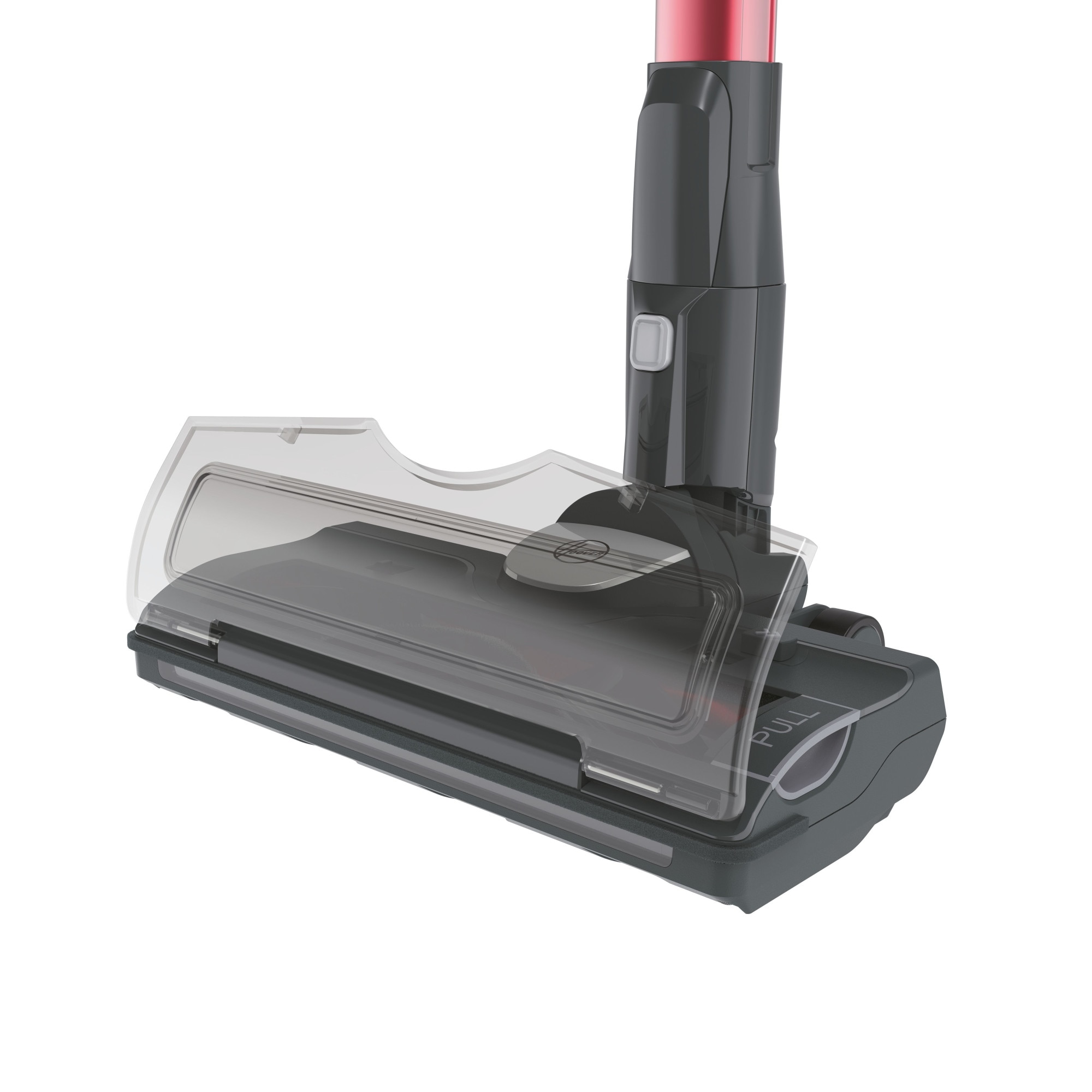 Aspirator de mana fara fir, Hoover, HF322TH 011, Rosu/Negru
