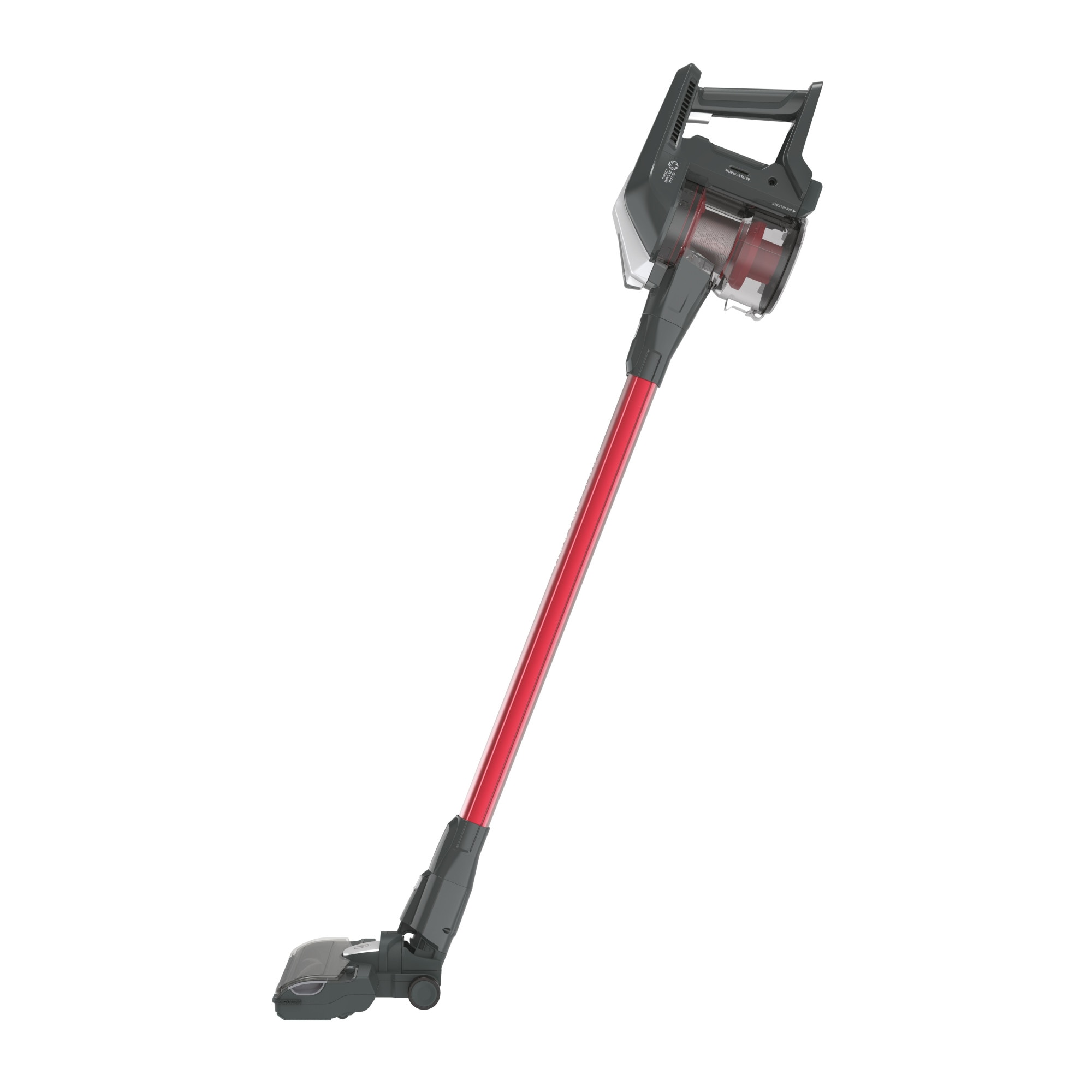 Aspirator de mana fara fir, Hoover, HF322TH 011, Rosu/Negru