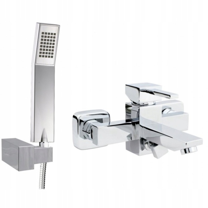 Смесител за душ круша, месинг, сребро