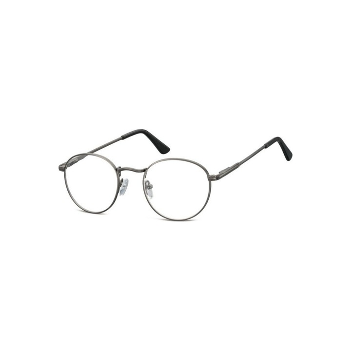 Рамки за очила, Sunoptic, Кръгъл модел, Неръждаема стомана, Тъмно сиво