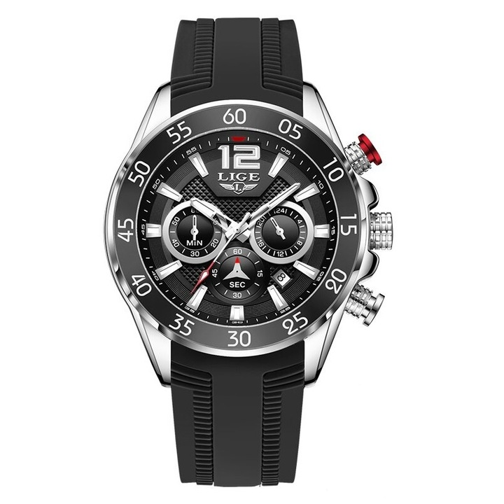 Мъжки часовник Lige Sport Casual Fashion Quartz Analog Display