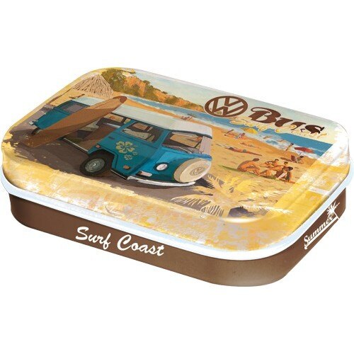 Cutie metalica cu bomboane - Volkswagen - Summer 6x4x1,6 cm