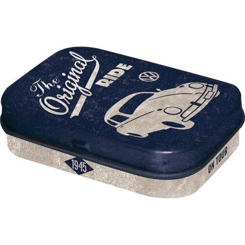 Cutie metalica cu bomboane - Volkswagen Beetle - Original Ride 6x4x1,6 cm
