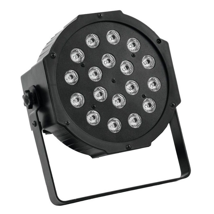 Proiector lumini RGB, 18 x LED, DMX
