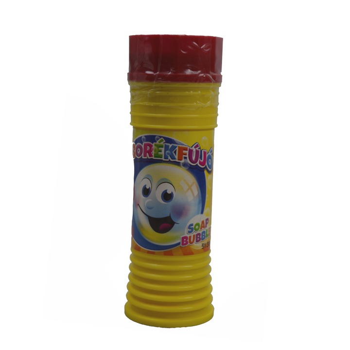 Tubusos szappanbuborék folyadék, 50 ml, Mini Junior 610964, Sárga