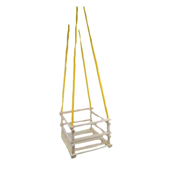 Fa hinta kötéllel gyerekeknek Mini Junior 894194, Crem