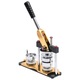 Преса vidaXL, за значки, с 500 бр заготовки, 44 мм, с кръгово рязане