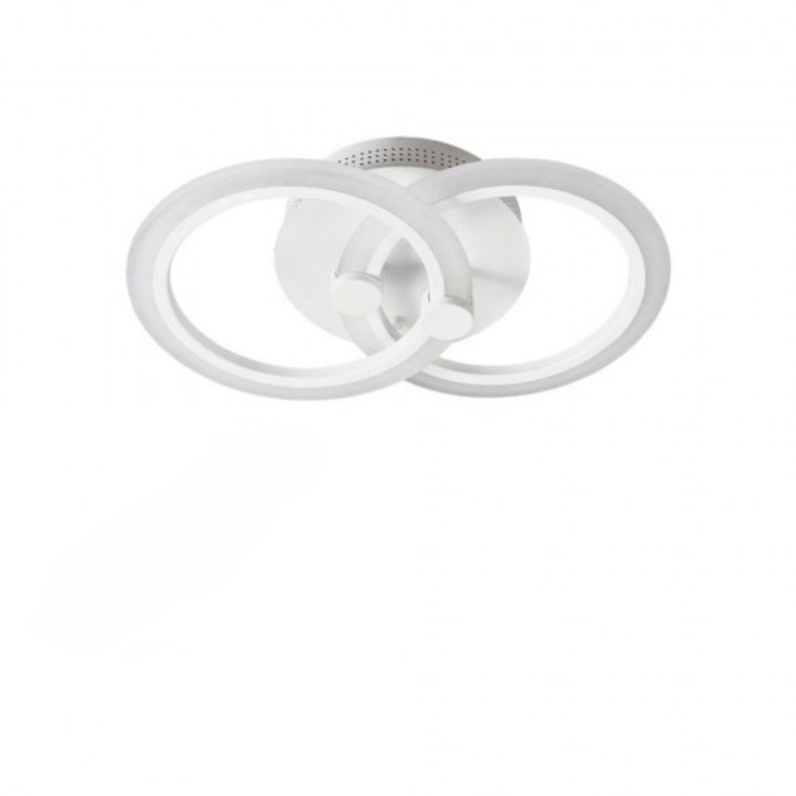 Lustra led cercuri 36W cu 2 brate 3 culori+ir 400mm x 100mm