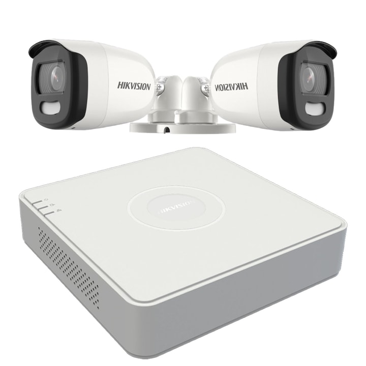 Sistem supraveghere video Hikvision 4 camere 2MP FULLHD