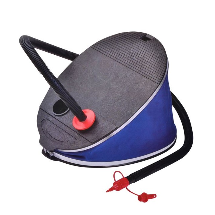 Pompa de picior Intex, Plastic, Negru/Albastru, 6L