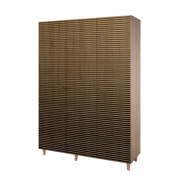 Dulap/Dressing Kalune Design Mode, PAL melaminat, 135x52x192xcm, Sonoma/Stejar