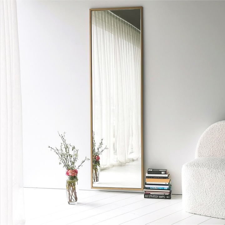 Oglinda Kalune Design Cool, 50x60x170xcm, Auriu