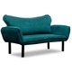 Разтегателен диван Atelier Del Sofa Mandy с 2 места, 140x70x65см, Petrol Blue