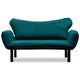 Разтегателен диван Atelier Del Sofa Mandy с 2 места, 140x70x65см, Petrol Blue