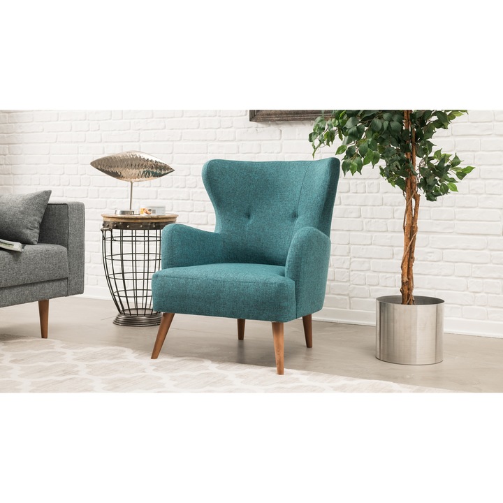 Fotoliu Atelier Del Sofa Lexi, 73x87x80cm, Albastru