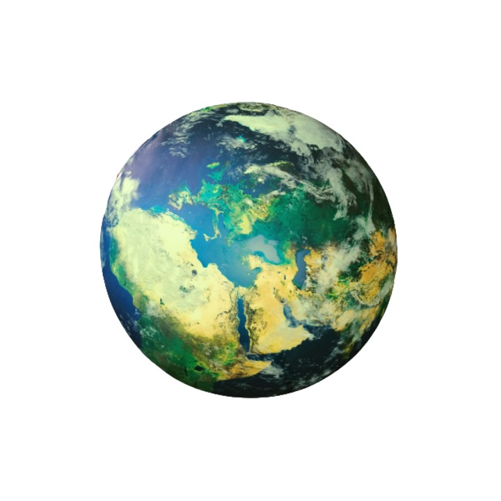 Sticker Fosforescent, Planeta Pamant, Continentul Europa, Luminos la Intuneric, Autoadeziv, 30cm, Original Deals®