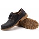 Pantofi barbati, Olivier, 812MP, Piele naturala, Negru/Maro, 38