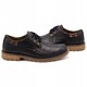 Pantofi barbati, Olivier, 812MP, Piele naturala, Negru/Maro, 38