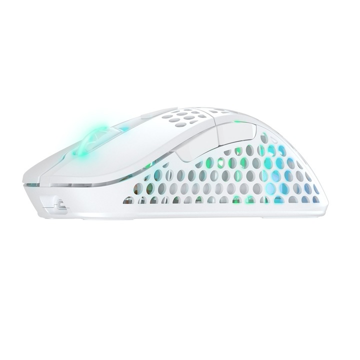 Xtrfy M4, vezeték nélküli gaming egér, RGB, fehér