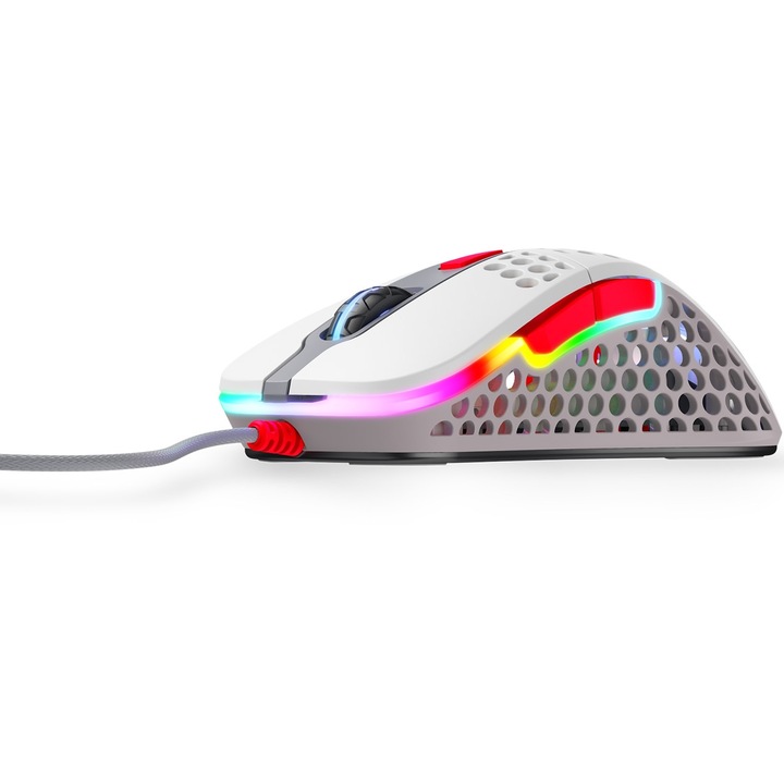 Xtrfy M4 RGB мишка за игри, ретро сиво
