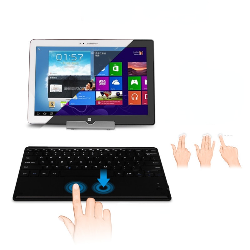 Клавиатура, Wireless, USB-C, Черен, 10'' - eMAG.bg