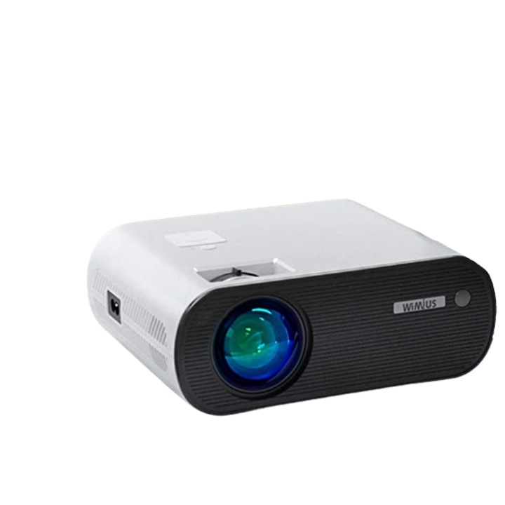 Видео проектор Wimius, 1080P Full HD WIFI, Bluetooth, 6000 лумена, Съвместим iOs, Android, лаптоп, PS4