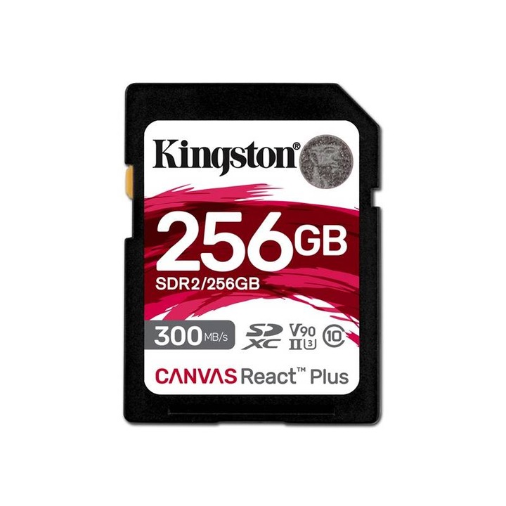 Карта памет, Kingston, SD, 256 GB, SDXC, Class 10, Черна