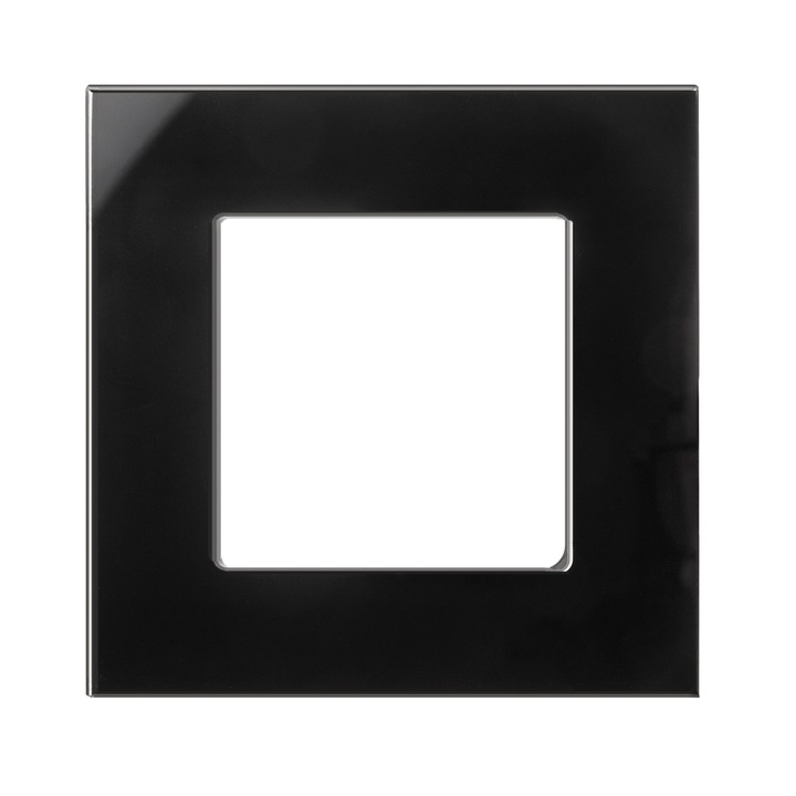 Maclean üvegváz, MCE730B, egyszerű, fekete, 86x86mm