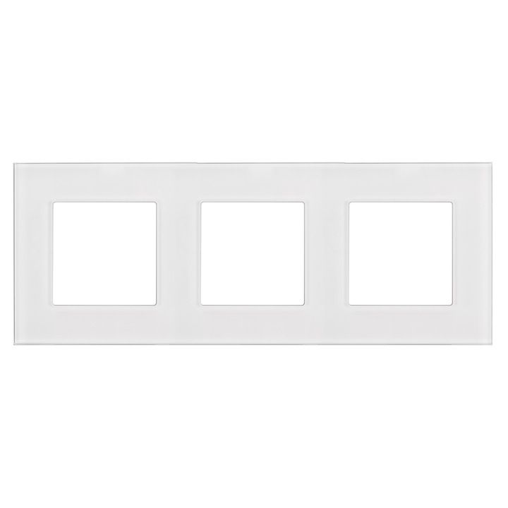 Maclean hármas üveg keret, MCE731W, fehér, 228 x 86 mm