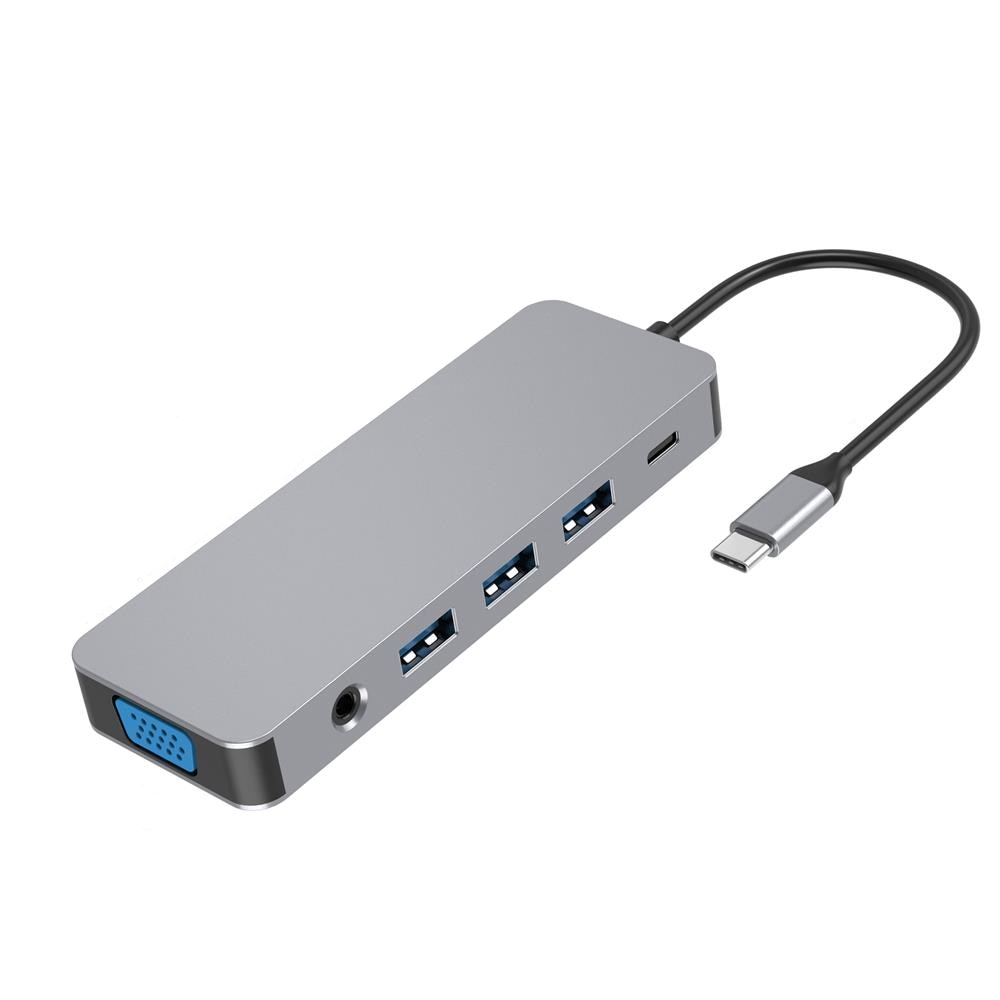 USB C Hub Long Cable 4FT, USB C To HDMI Multiport Adapter, 4K HDMI, 100 W Power Delivery, 2 USB A 3.0 Port, 1 USB C Hub 3.0, USB C Dongle For MacBook Pro/Air, Laptop And USB C Devices