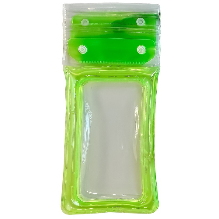 Калъф Flippy Zip за телефон или документи, Waterproof, Универсален, c Низ, Зелено