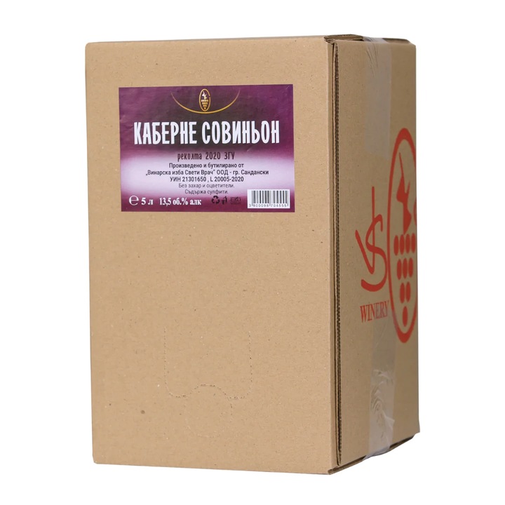 Vin Cabernet Sauvignon, Saint Vrach, Rosu, 13.5%, 5L