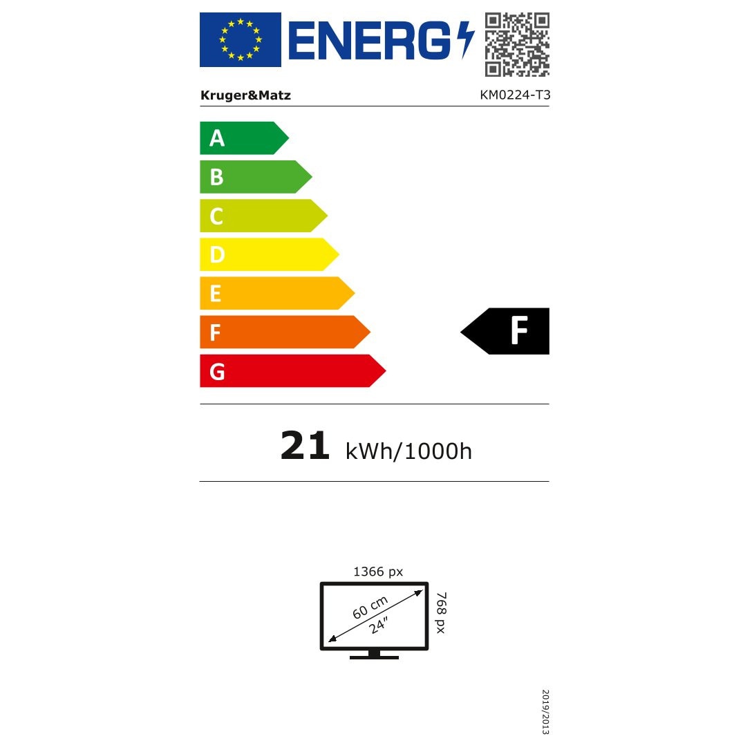 Televizor HD 24 inch 61 cm 230V / 12V Kruger&Matz
