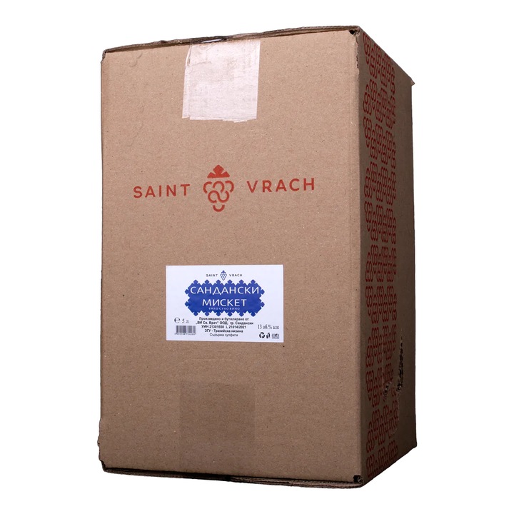 Вино Saint Vrach, Сандански мискет, 5Л