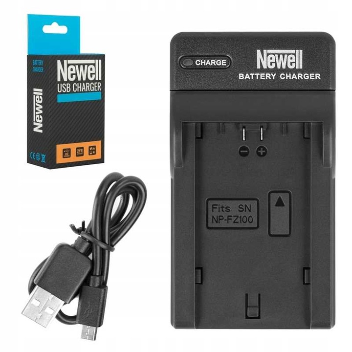 Incarcator Newell, DC-USB, Compatibilitate Sony, NP-FZ100, Negru