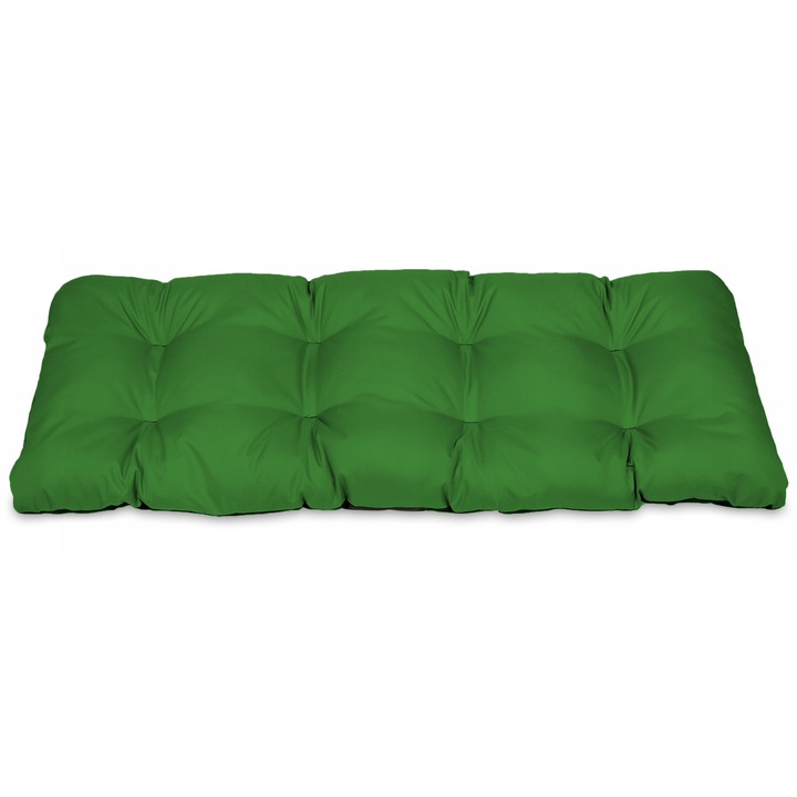 Perna banca gradina, terasa, mobilier, Verde, 140x50 cm, exterior, impermeabila, pentru balansoar, paleti, banca, Superkissen24