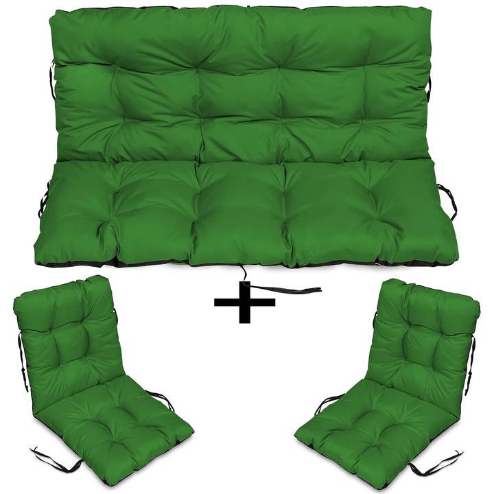 Set perne mobilier, SuperKissen24, 140x60x50 cm, Verde