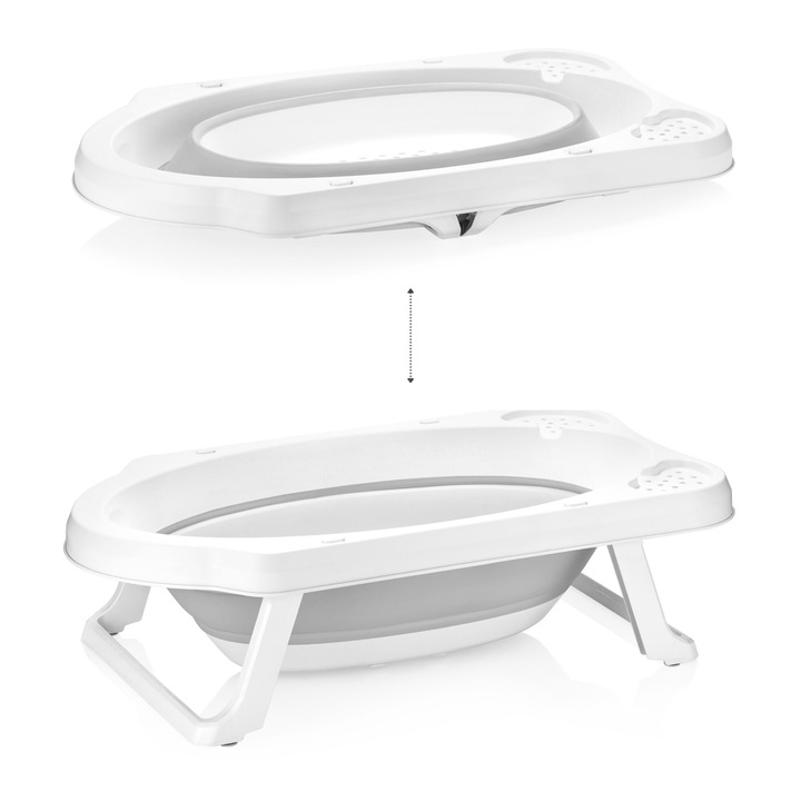 Cadita pliabila gri SeviBebe