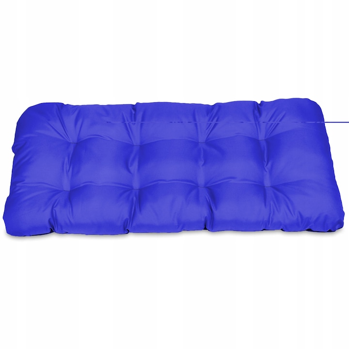 Perna scaun terasa, gradina, 100x50 cm, exterior, impermeabila, pentru banca, balansoar, paleti, Albastru, Superkissen24