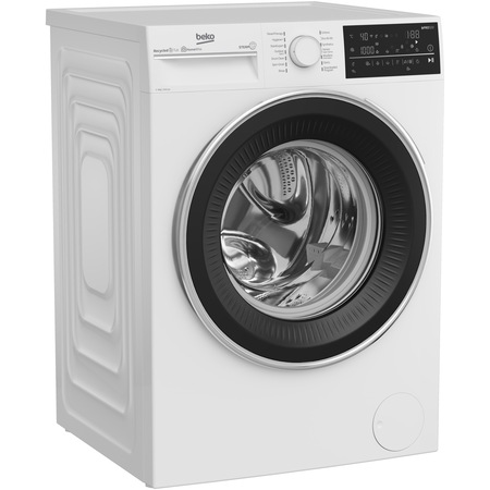 Masina de spalat rufe Beko B5WFT89415WW, 9 kg, 1400 rpm, Clasa A, SteamTherapy, Recycled Tub, ProSmart Inverter Motor, Homewhiz through WiFi and Bluetooth, AddXtra, Remote Control, WiFi, Alb