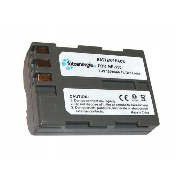 Baterie Fotoenergia, Compatibilitate Fuji NP-150, Negru