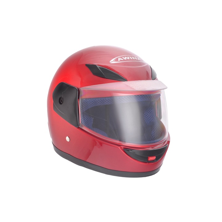 Casca copii integrala, marime 47-48 cm, culoare rosu